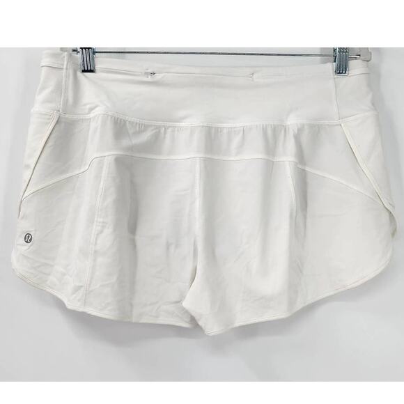 Lululemon Mesh Over Miles Short *3" White Size 12 Running Outdoor Athletic - Picture 7 of 12